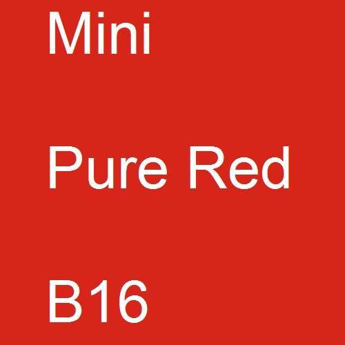 Mini, Pure Red, B16.